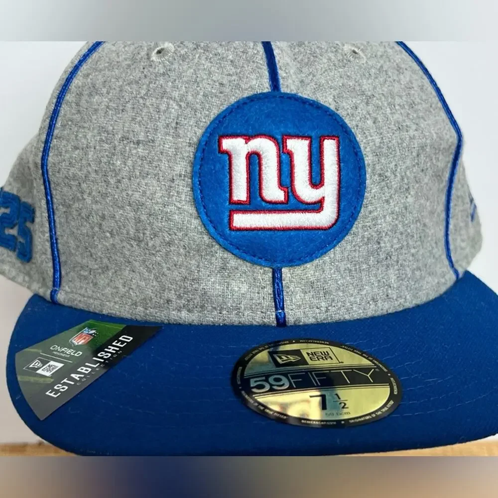 NWS New York Giants New Era 1930's 2019 Home Sideline 59FIFTY Fitted Hat 7 1/2